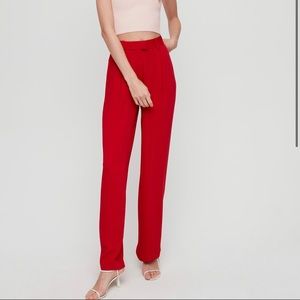 Babaton Red Sadiki Pants - Size 2